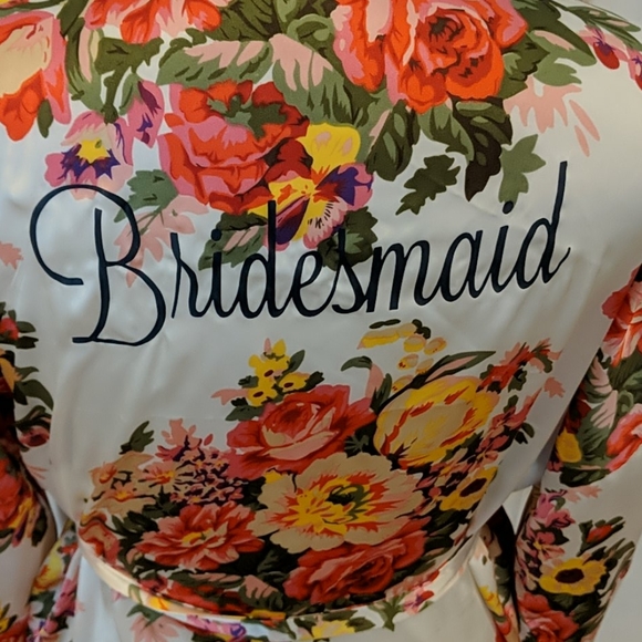 Silky Bridesmaid Robe - Picture 3 of 4